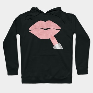 Pink Lipstick Kiss Hoodie